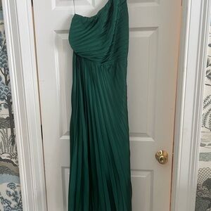 Abercrombie & Fitch Teal One-Shoulder Dress